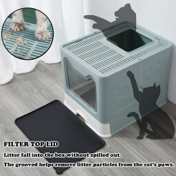 لیتربوکس مغلق ازرق Foldable Litterbox Blue
