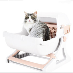 ليتربوكس شبه التلقائي بني Semi-Automatic Litterbox brown
