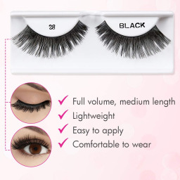 رموش اصطناعية أندريا مودلاش 28 أسود طبيعية Andrea ModLash 28 Black False Eyelashes