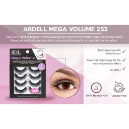 رموش اصطناعية ميغا فوليوم 252 – عبوة 4 أزواج Mega Volume 252 False Eyelashes – 4 Pair Multipack