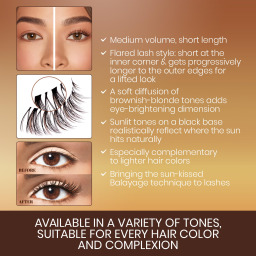 رموش لاسشر بالياج ويسبيز بروند Lasher Balayage Wispies Bronde
