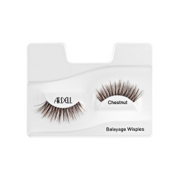 رموش أرديل الاصطناعية بالياج ويسبيز بلون كستنائي، كثافة كاملة، ألياف صناعية Ardell Balayage Wispies Chestnut False Eyelashes, Full Volume