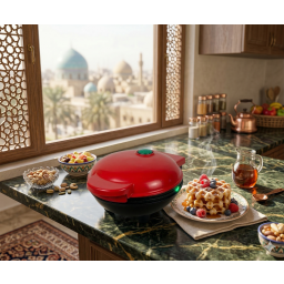 جهاز صنع الوافل الكهربائي الصغير Mini Electric Waffle Maker