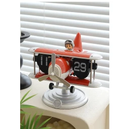 بواكويز ساعة طائرة ذاتية التقليب Buachois Airplane Auto Flip Clock