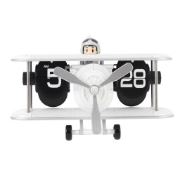 بواكويس ساعة طائرة ذاتية التقليب Buachois Airplane Auto Flip Clock
