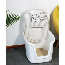 XL  لیتربوکس مغلق أزرق Covered Litterbox Blue XL