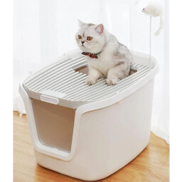 XL  لیتربوکس مغلق أزرق Covered Litterbox Blue XL