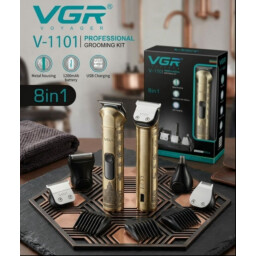 طقم العناية المتكاملماكينة حلاقة واحدة، بل يأتي مع رؤوس متعددة قابلة VGR