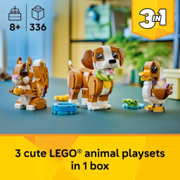 ٣١٣٨٢ كرييتور ٣ في ١ حيوانات لطيفة: جرو كلب مرح ليغو® 31382 Creator 3in1 Cute Animals: Playful Puppy Dog LEGO®
