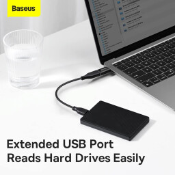 ادابتر تايب سي الى يو اس بي 3.1 اعتيادي من شركة باسيوس Baseus Ingenuity Series Type-C to USB 3.1 Mini OTG Adapter