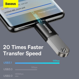 ادابتر تايب سي الى يو اس بي 3.1 اعتيادي من شركة باسيوس Baseus Ingenuity Series Type-C to USB 3.1 Mini OTG Adapter