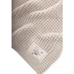 بطانية سيلانيك تريكو للأطفال 80x100 سم - لون إيكرو Selanik Knit Baby Blanket 80x100 cm - Ecru