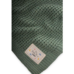 بطانية أطفال Selanik Triko من القطن والأكريليك 80x100 سم - أخضر نعناعي Selanik Triko Baby Blanket 80x100 cm (+/-5 Cm) - Mint Green