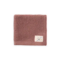 بطانية أطفال Selanik Triko 80x100 سم - لون وردي مجفف Selanik Triko Baby Blanket 80x100 cm - Dried Rose