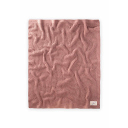 بطانية أطفال Selanik Triko 80x100 سم - لون وردي مجفف Selanik Triko Baby Blanket 80x100 cm - Dried Rose