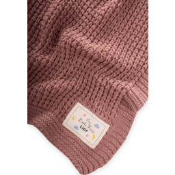 بطانية أطفال Selanik Triko 80x100 سم - لون وردي مجفف Selanik Triko Baby Blanket 80x100 cm - Dried Rose