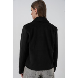 جاكيت نسائي قصير من الكاشيه 0725 - أسود Women's Short Cachet Jacket 0725 - Black