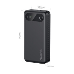اوسامس بنك الطاقة سريع الشحن Usams Digital Display Fast Charging Power Bank 20000mAh