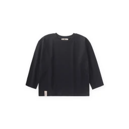 تي شيرت أسود أساسي للأطفال، 8-14 سنة Basic Seasonal T-Shirt for Kids, 8-14 Years - Black