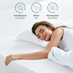 كومفورتك وسادة صلبة 50x75 - قطعتين - ابيض Komfortec Solid Pillow 50x75 - 2 Piece - White