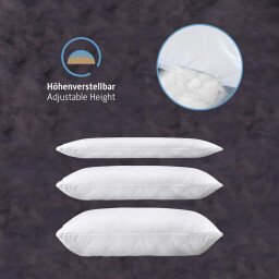 كومفورتك وسادة صلبة 50x75 - قطعتين - ابيض Komfortec Solid Pillow 50x75 - 2 Piece - White