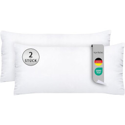 كومفورتك وسادة صلبة 40x80 - قطعتين - ابيض Komfortec Solid Pillow 40x80 - 2 Piece - White