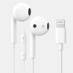 سماعات أذن سلكية فوكسر بمنفذ لايتنينك مع ميكروفون VH-55 Lightning Wired Earphones with Mic