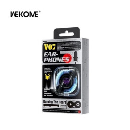 سماعات أذن لاسلكية ويكوم بتصميم شفاف وإضاءة ديناميكية V07 Wireless Earphones Gaming Low Latency