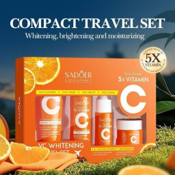 بكج العنايه المتكامله للبشره بالفيتامين c SADOER Vitamin C Whitening Skincare  Set