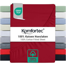كومفورتك مفرش سرير قطني 90x200 - اسود Komfortec Cotton Bedspread 90x200 - Black