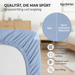 كومفورتك مفرش سرير قطني 90x200 - اسود Komfortec Cotton Bedspread 90x200 - Black
