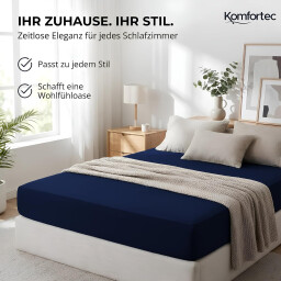 كومفورتك مفرش سرير قطني 180x200 رمادي GrayKomfortec Cotton Bedspread 180x200