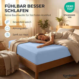 كومفورتك مفرش سرير قطني 180x200 رمادي GrayKomfortec Cotton Bedspread 180x200