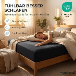 كومفورتك مفرش سرير قطني 200x200 - اخضر Komfortec Cotton Bedspread 200x200 - Green