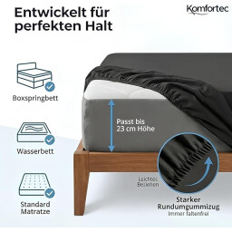 كومفورتك مفرش سرير قطني 200x200 - اخضر Komfortec Cotton Bedspread 200x200 - Green