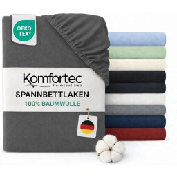 كومفورتك مفرش سرير قطني 200x200 - اخضر Komfortec Cotton Bedspread 200x200 - Green