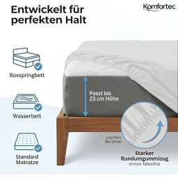 كومفورتك مفرش سرير قطني 200x200 - اخضر Komfortec Cotton Bedspread 200x200 - Green