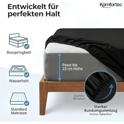 كومفورتك مفرش سرير قطني 200x200 - اخضر Komfortec Cotton Bedspread 200x200 - Green