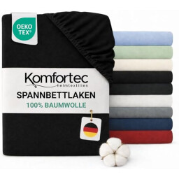 كومفورتك مفرش سرير قطني 200x200 - اخضر Komfortec Cotton Bedspread 200x200 - Green