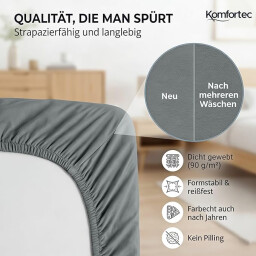 كومفورتك مفرش سرير مايكروفايبر 90x200 - ازرق Komfortec Microfiber Bedspread90x200 - Blue