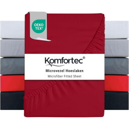 كومفورتك مفرش سرير مايكروفايبر 200x200 - رمادي Komfortec Microfiber Bedspread 200x200 - Gray