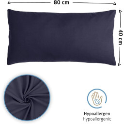 كومفورتك غطاء وسادة 40*80 - قطعتين - رمادي Komfortec Pillow Cover 40*80- 2 Piece - Grey