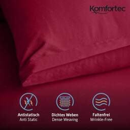 كومفورتك غطاء وسادة 40*80 - قطعتين - رمادي Komfortec Pillow Cover 40*80- 2 Piece - Grey