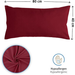 طقم أغطية وسائد كومفورتك مكون من الألياف الدقيقة الممشطة بسحاب، مسامية وناعمة Micro Pillowcase Set  Komfortec Cushion CoverBrushed Microfibre with Zip, Breathable and Soft