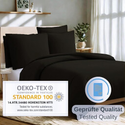 سيت غطاء لحاف ومخدات 155*220 للون رمادي Microfiber Duvet Cover Set
