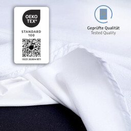 كومفورتك غطاء مرتبة 180x200 - ابيض Komfortec Mattress Cover 180x200