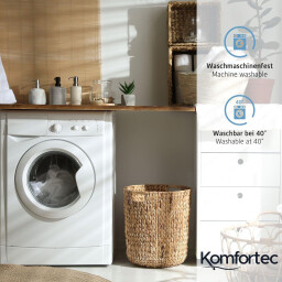 كومفورتك غطاء مرتبة 180x200 - ابيض Komfortec Mattress Cover 180x200