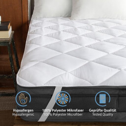 كومفورتك غطاء مرتبة 90x200- 100 غم - ابيض Komfortec Mattress Cover 90x200 - 100 gsm - White