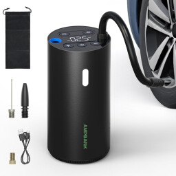 منفاخ إطارات ذكي محمول 150PSI شاشة LED بطارية قوية Portable Smart Tire Inflator 150PSI LED Display Powerful Battery