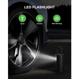 منفاخ إطارات ذكي محمول 150PSI شاشة LED بطارية قوية Portable Smart Tire Inflator 150PSI LED Display Powerful Battery